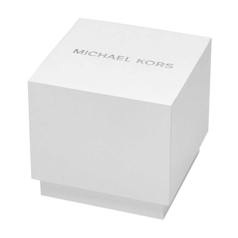 Michael Kors Runway Ladies' Gold-Tone Case & Black Silicone Watch
