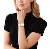Thumbnail Image 3 of Michael Kors Lennox Ladies' Silver Dial & Gold-Tone Stainless Steel Watch