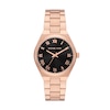 Thumbnail Image 1 of Michael Kors Lennox ladies' Black Dial & Rose Gold-Tone Stainless Steel Watch