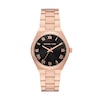 Thumbnail Image 0 of Michael Kors Lennox ladies' Black Dial & Rose Gold-Tone Stainless Steel Watch