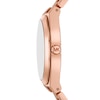 Thumbnail Image 1 of Michael Kors Lennox ladies' Black Dial & Rose Gold-Tone Stainless Steel Watch