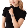 Thumbnail Image 3 of Michael Kors Lennox ladies' Black Dial & Rose Gold-Tone Stainless Steel Watch