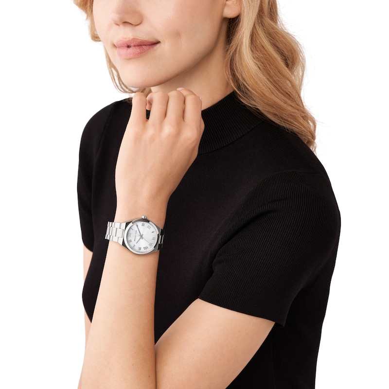 Main Image 4 of Michael Kors Lennox ladies' Silver Dial & Stainless Steel Watch