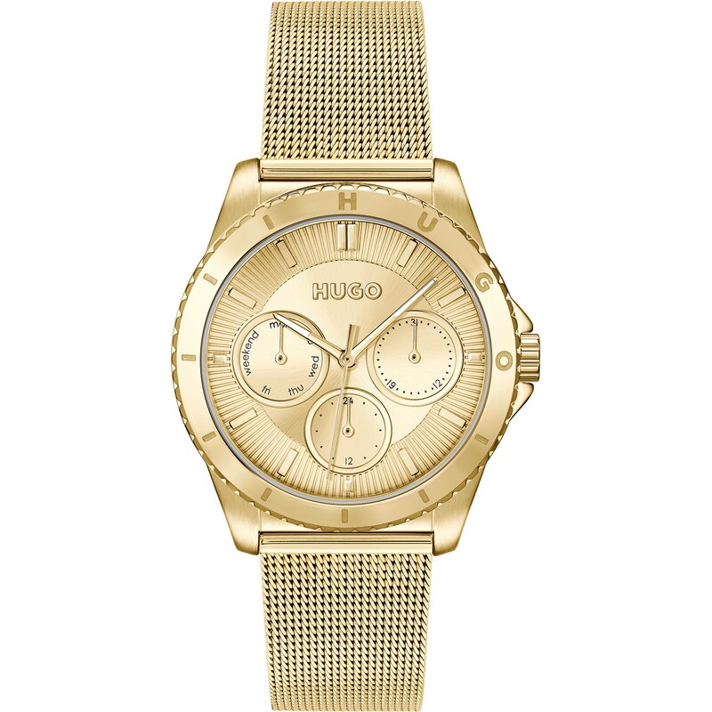 Main Image 1 of HUGO #DANCE Ladies' Gold Tone Mesh Strap Watch