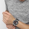 Thumbnail Image 3 of HUGO #WILD Men's Black Dial Black Leather Strap Watch