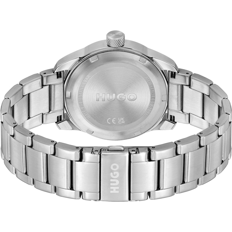 Main Image 2 of HUGO #WILD Men's Blue Dial Stainless Steel Bracelet Watch