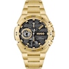 Thumbnail Image 1 of HUGO #WILD Men's Black Dial Gold Tone Bracelet Watch