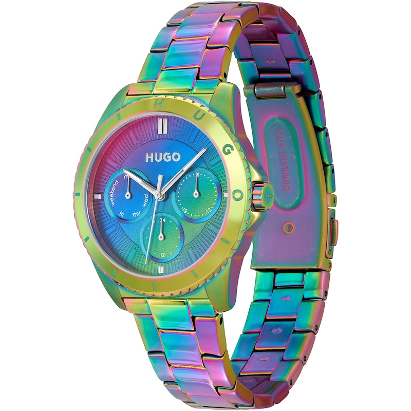 Main Image 3 of HUGO #DANCE Ladies' Multi- Coloured Stainless Steel Bracelet Watch
