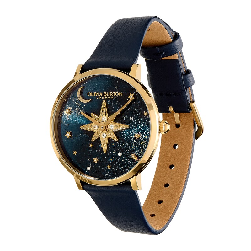Main Image 2 of Olivia Burton Celebstial Nova Ladies' 35mm Dial Sapphire Blue Leather Strap