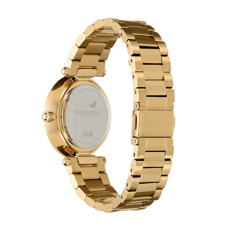 Olivia Burton Kaleido Bloom Ladies' Rainbow Dial Gold-Tone Stainless Steel Bracelet Watch