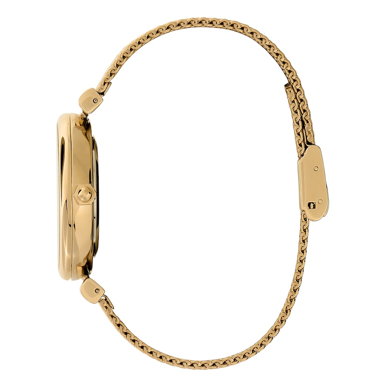Olivia Burton Minima Bee Ladies' Gold Tone Mesh Bracelet Watch