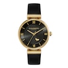 Thumbnail Image 0 of Olivia Burton  Minima Bee Ladies' T Bar Black Leather Strap Watch