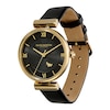 Thumbnail Image 2 of Olivia Burton  Minima Bee Ladies' T Bar Black Leather Strap Watch
