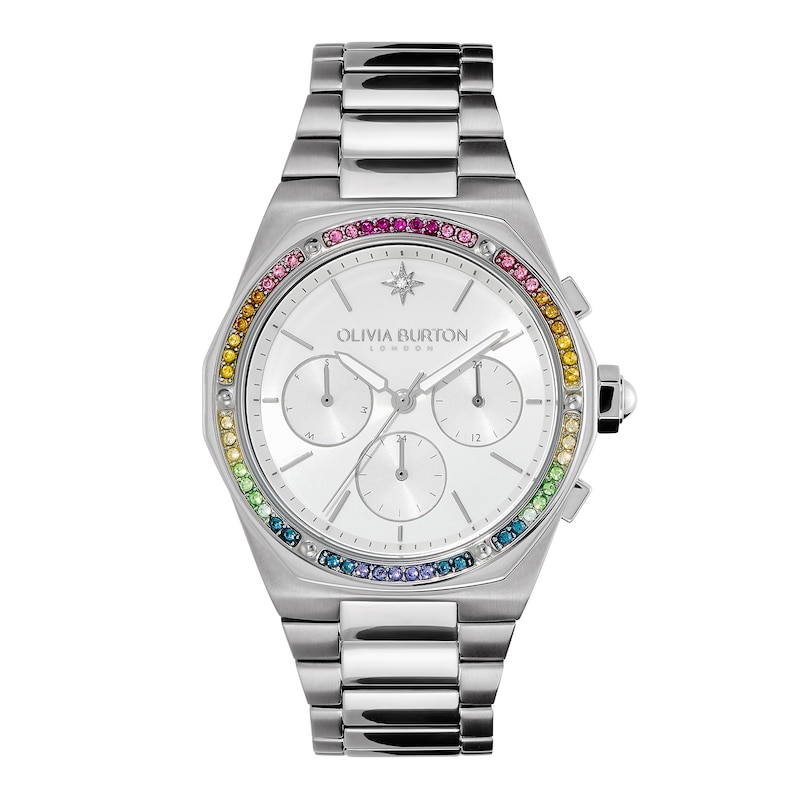 Olivia Burton Hexa Ladies' Crystal & Stainless Steel Bracelet Watch