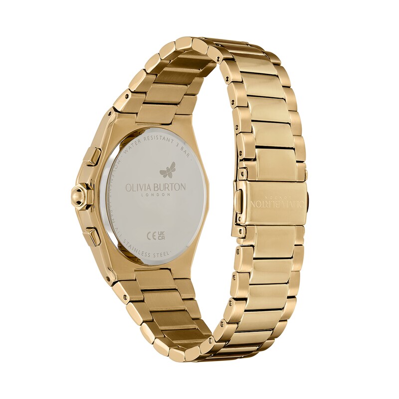 Main Image 3 of Olivia Burton Hexa  Ladies' Crystal & Gold-Tone Stainless Steel Bracelet Watch