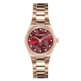 Olivia Burton Mini Hexa Ladies' Carnation Gold-Tone Stainless Steel Watch
