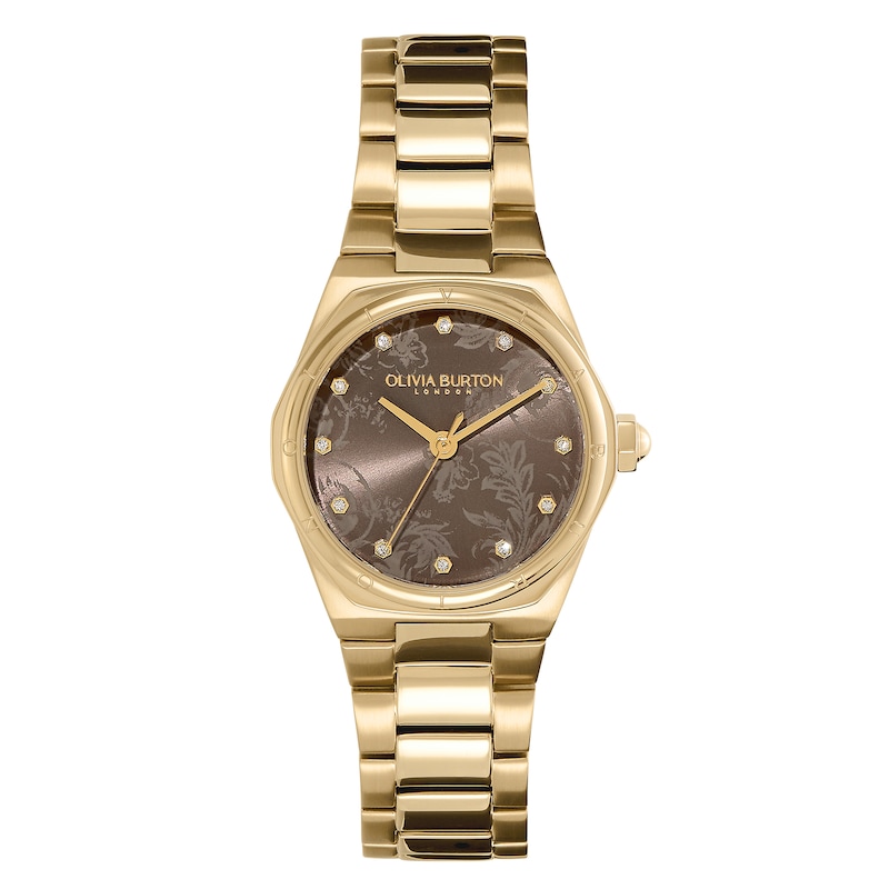Main Image 1 of Olivia Burton Mini Hexa Ladies' Gold-Tone Stainless Steel Bracelet Watch