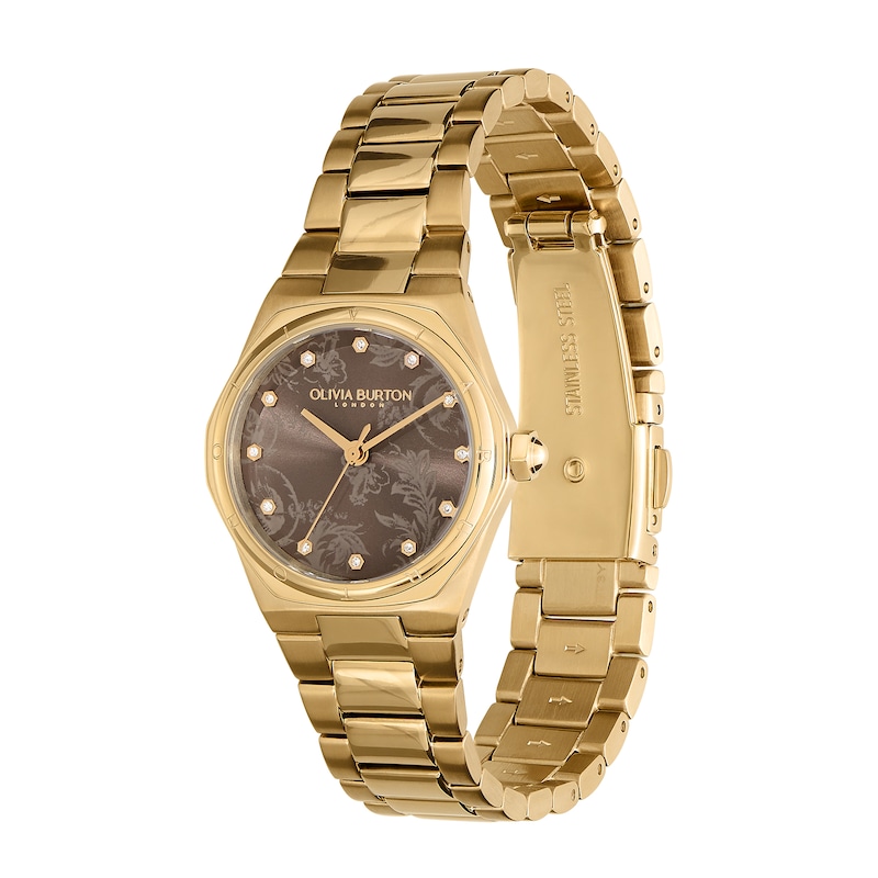 Main Image 2 of Olivia Burton Mini Hexa Ladies' Gold-Tone Stainless Steel Bracelet Watch