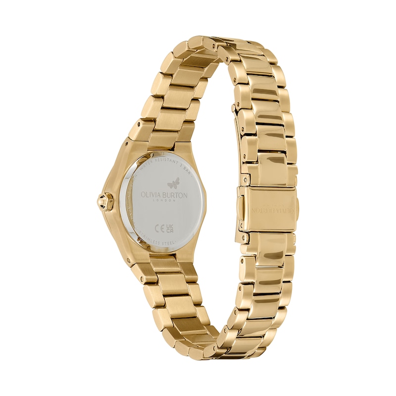 Olivia Burton Mini Hexa Ladies' Gold-Tone Stainless Steel Bracelet Watch