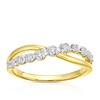 Thumbnail Image 1 of 9ct Yellow Gold 0.20ct Diamond Twist Eternity Ring