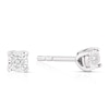 Thumbnail Image 1 of 9ct White Gold Diamond Illusion Set Soltaire Stud Earrings