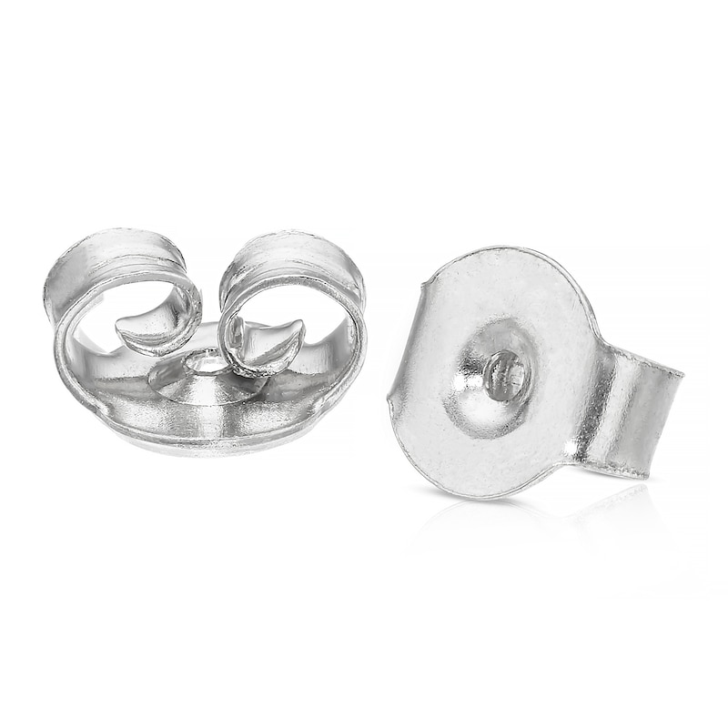 Main Image 2 of 9ct White Gold Diamond Illusion Set Soltaire Stud Earrings