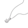 Thumbnail Image 2 of 9ct White Gold Diamond Illusion Set Solitaire Pendant