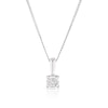 Thumbnail Image 1 of 9ct White Gold Diamond Illusion Set Soltaire Pendant