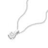Thumbnail Image 2 of 9ct White Gold Diamond Illusion Set Soltaire Pendant