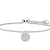 Thumbnail Image 2 of Sterling Silver Diamond Disc Bolo Bracelet