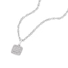 Thumbnail Image 1 of Sterling Silver Diamond Cushion Shape Pendant