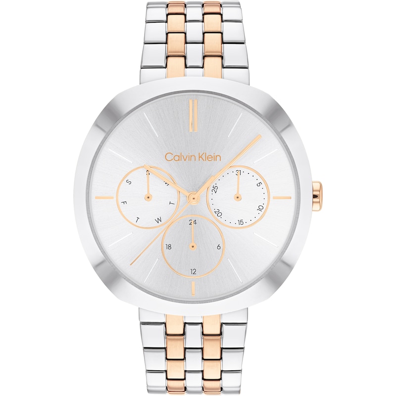 Main Image 1 of Calvin Klein Ladies' Silver Dial & Two Tone Stainless Steel Watch