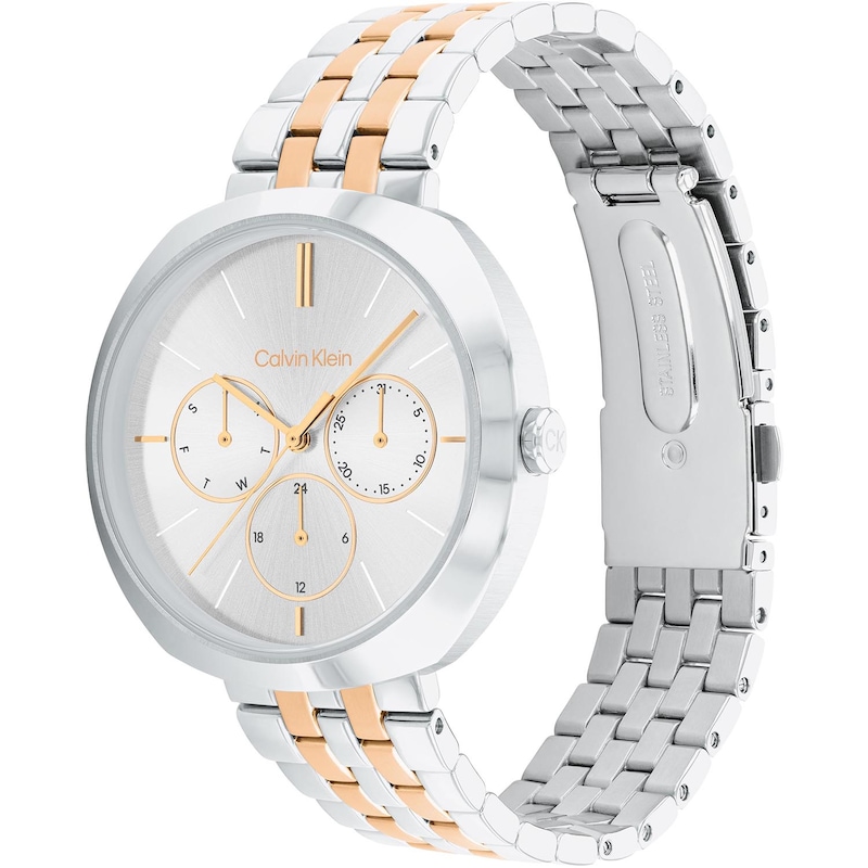 Main Image 3 of Calvin Klein Ladies' Silver Dial & Two Tone Stainless Steel Watch