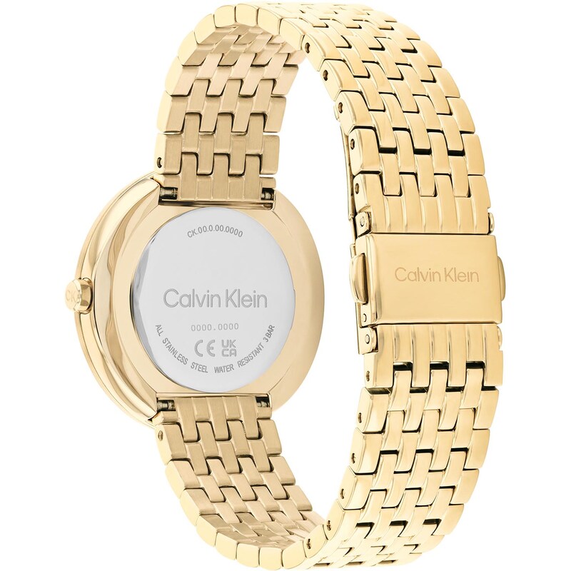 Main Image 2 of Calvin Klein Ladies' White Dial & Gold Tone Stainless Steel Watch
