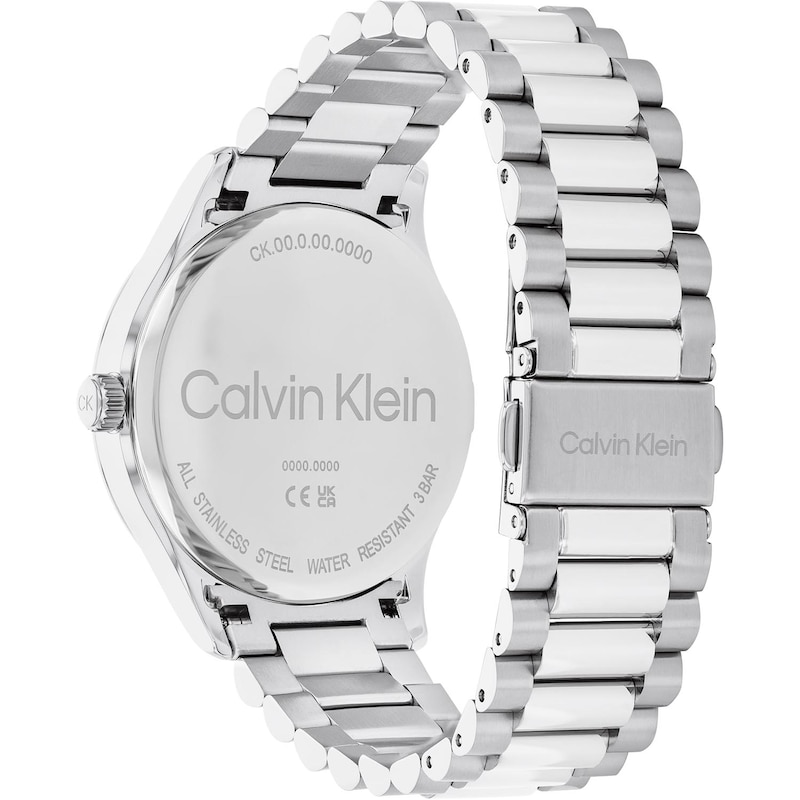 Calvin Klein Ladies' Logo Silver Dial & Stainless Steel Bracelet Watch