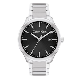 Calvin Klein Define Men's Black Dial Stainless Steel Bracelet Watch