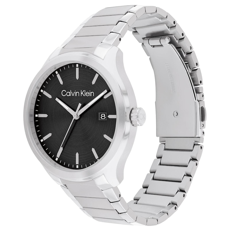 Calvin Klein Define Men's Black Dial Stainless Steel Bracelet Watch