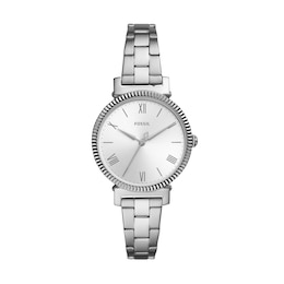 Fossil Ladies' Silver Dial Stainless Steel Bracelet Watch