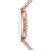 Thumbnail Image 1 of Michael Kors Ladies' Pyper Pink Leather Strap Watch And Stainless Steel Bracelet & Earring Gift Set