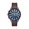 Thumbnail Image 1 of Diesel Griffed Men's Chronograph Blue Dial & Brown Leather Strap Watch