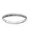 Thumbnail Image 0 of Sterling Silver 0.16ct Black & Clear Diamond Dual Row Eternity Ring
