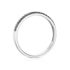 Thumbnail Image 3 of Sterling Silver 0.16ct Black & Clear Diamond Dual Row Eternity Ring