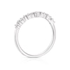 Thumbnail Image 3 of 9ct White 0.15ct Diamond Shaped Wedding Band
