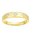 Thumbnail Image 1 of 9ct Yellow Gold 0.10ct Diamond Round Cut Wedding Band