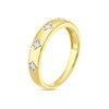 Thumbnail Image 2 of 9ct Yellow Gold 0.10ct Diamond Round Cut Wedding Band