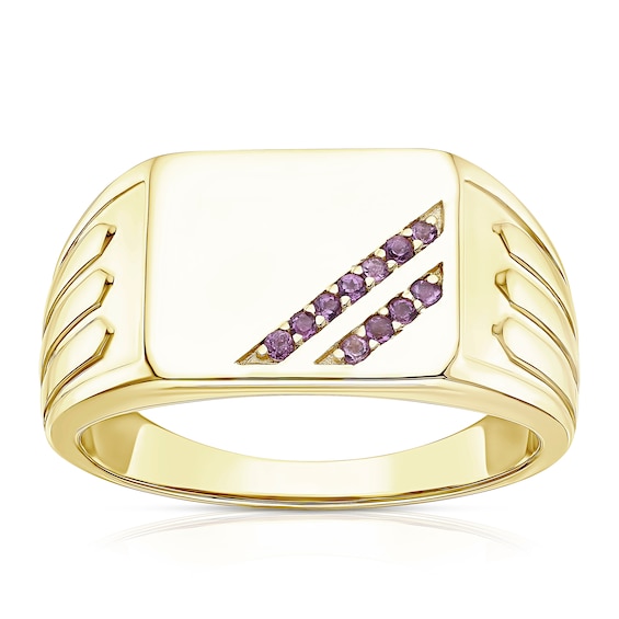 Mens Sterling Sterling Silver and 18ct Gold Plated Vermeil A