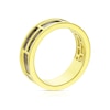 Thumbnail Image 3 of Men's Sterling Silver & 18ct Gold Plated Vermeil Black Detail Ring