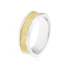 Thumbnail Image 2 of Men's Sterling Silver Two Tone Textured Ring