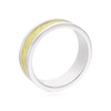 Thumbnail Image 3 of Men's Sterling Silver Two Tone Textured Ring