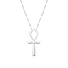 Thumbnail Image 0 of Men's Sterling Silver Egyptian Ankh Pendant Necklace
